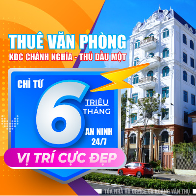 Cho Thuê Văn Phòng Bình Dương: HDOffice 68 Hoàng Văn Thụ - Tiện Nghi, Uy Tín, Giá Tốt